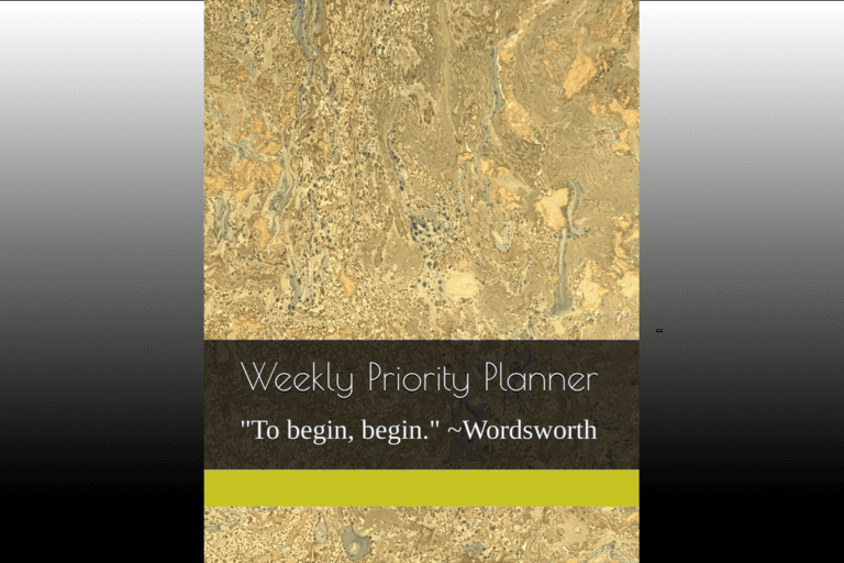 Weekly Priority Planner - Gold Cover